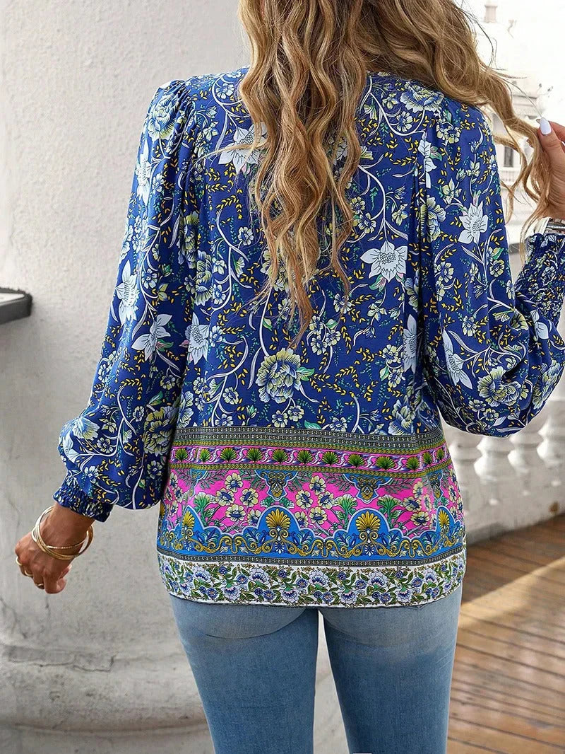 Bucke® | Floral Blouse With Long Sleeves For Women