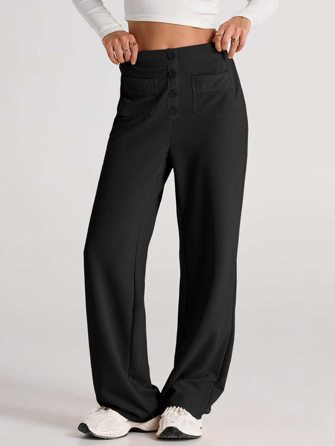 Apolonia | Wide-leg, high-waisted trousers