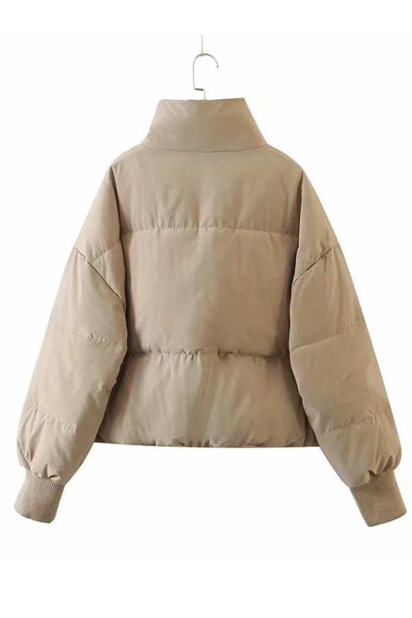 Brianna® | Stand Collar Zipper Pocket Thick Warm Cotton Jacket