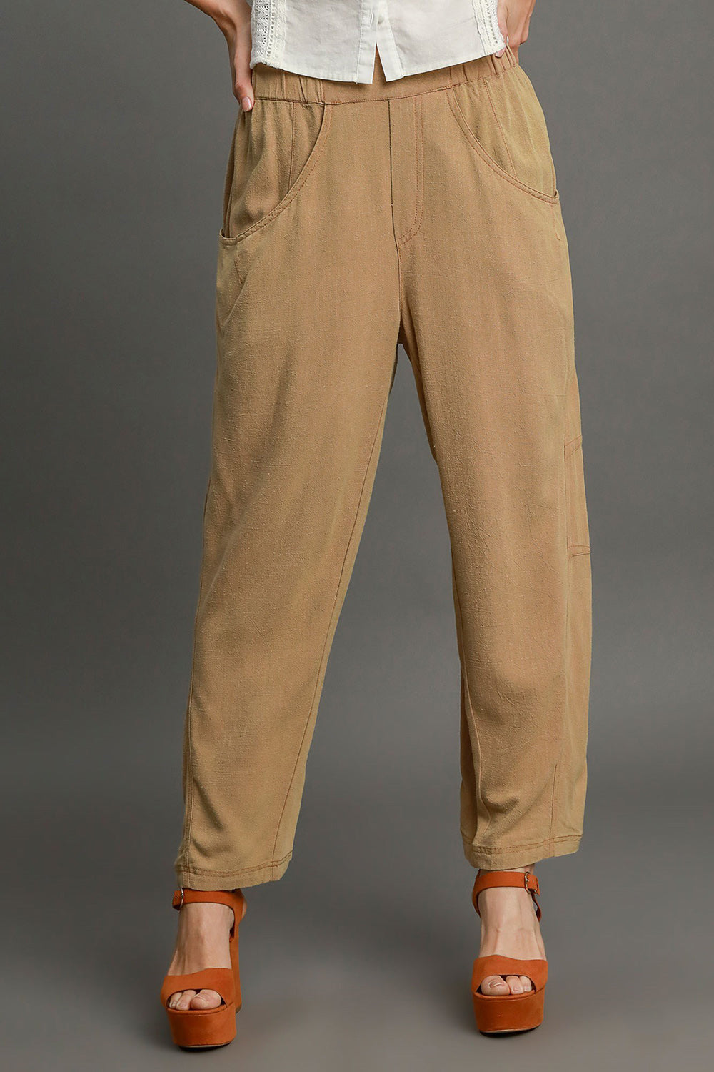 Alice® | Baggy fit trousers with an elastic waistband and pockets