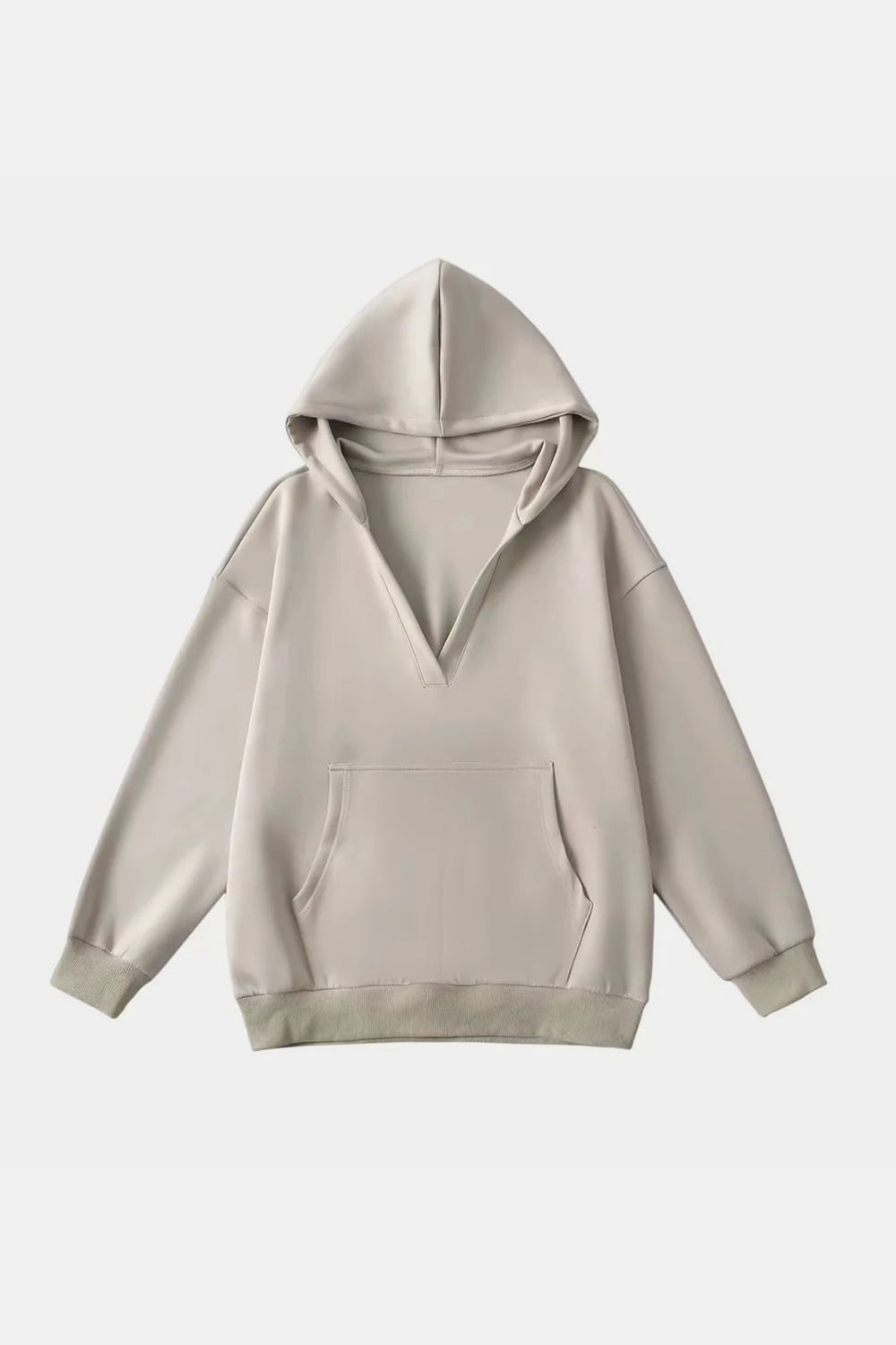 Bernadette® | Basic Bae Air Scuba long sleeve hoodie with kangaroo pocket