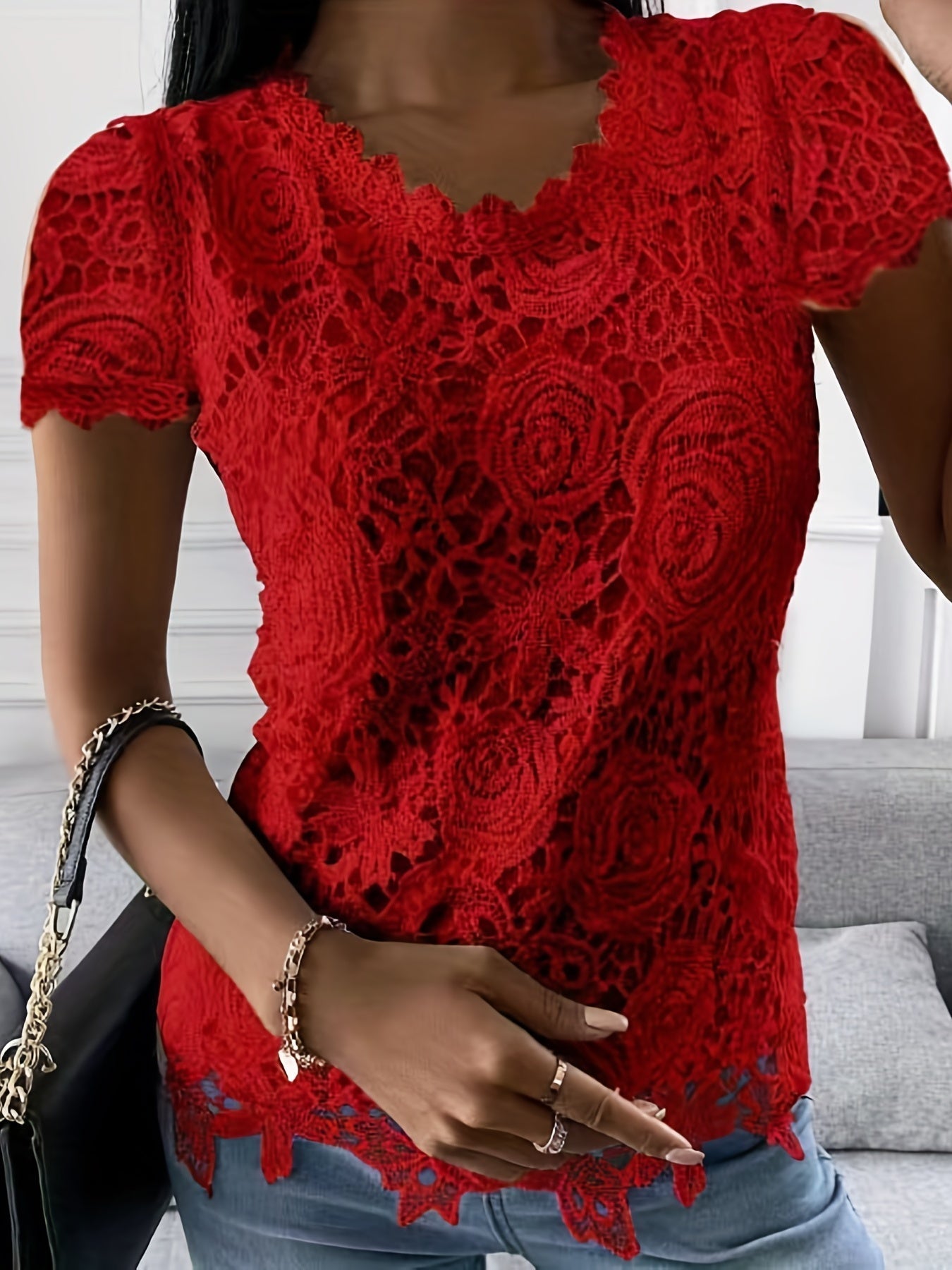 Berta® | Elegant T-Shirt With Short Sleeves For Spring And Summer