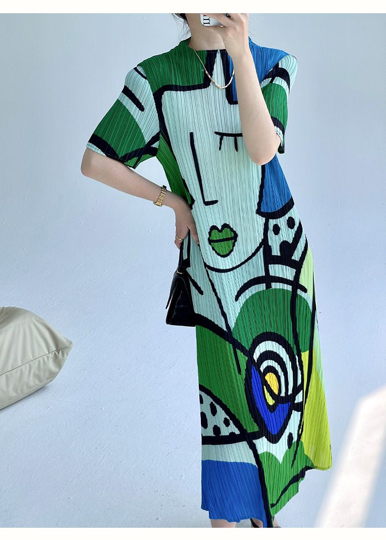 Andrea® | Chictoon Pleated Elegance Dress
