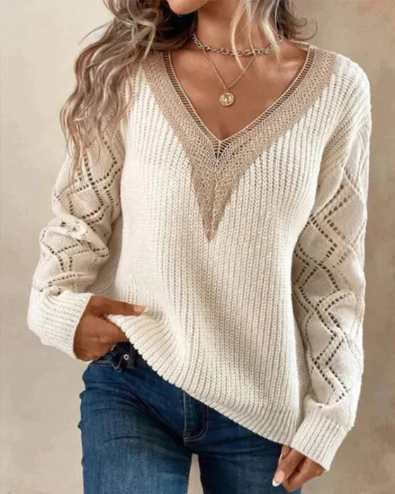 Dafne® | Elegant V-neck sweater