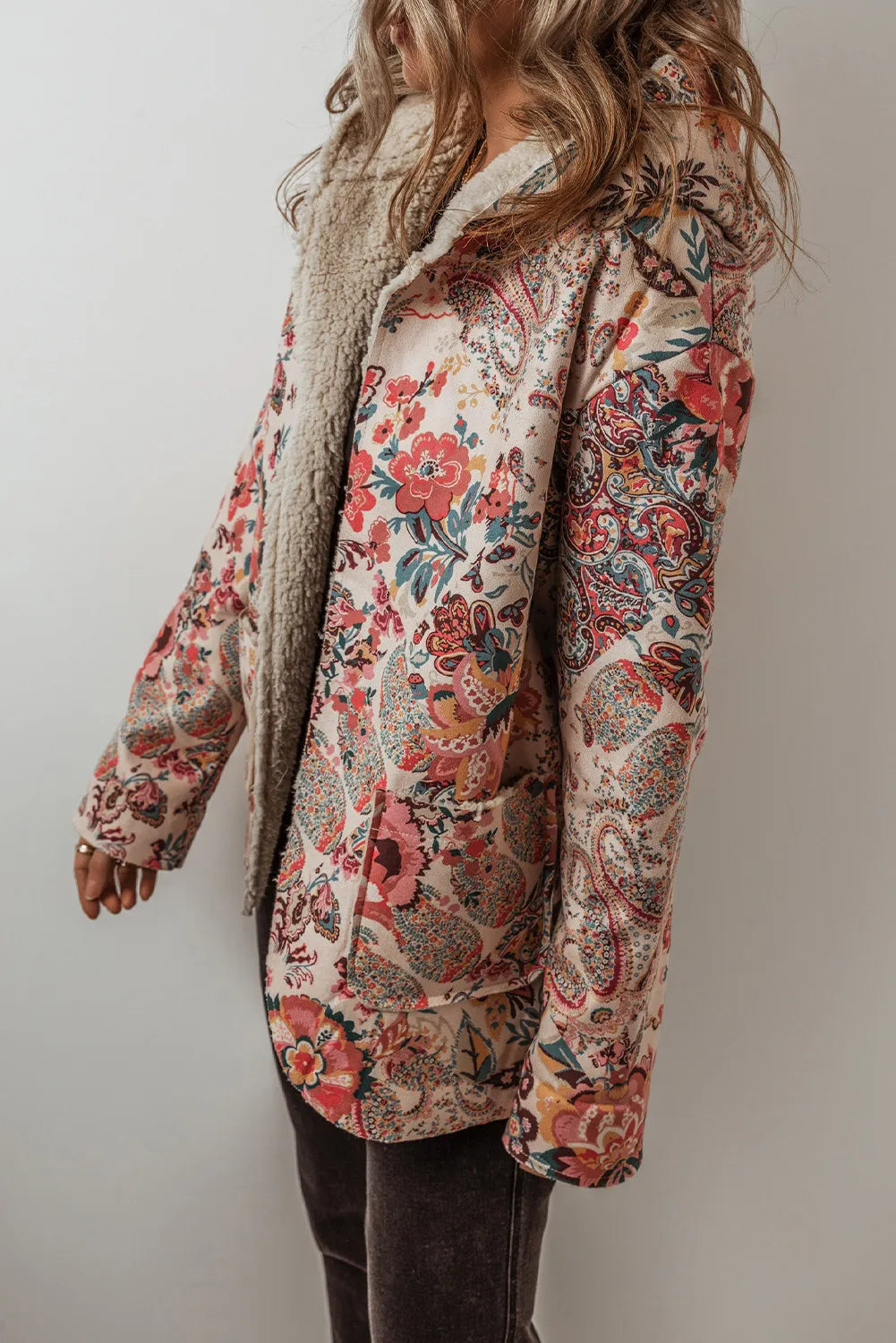 Eleonora® | Printed long sleeve hooded jacket