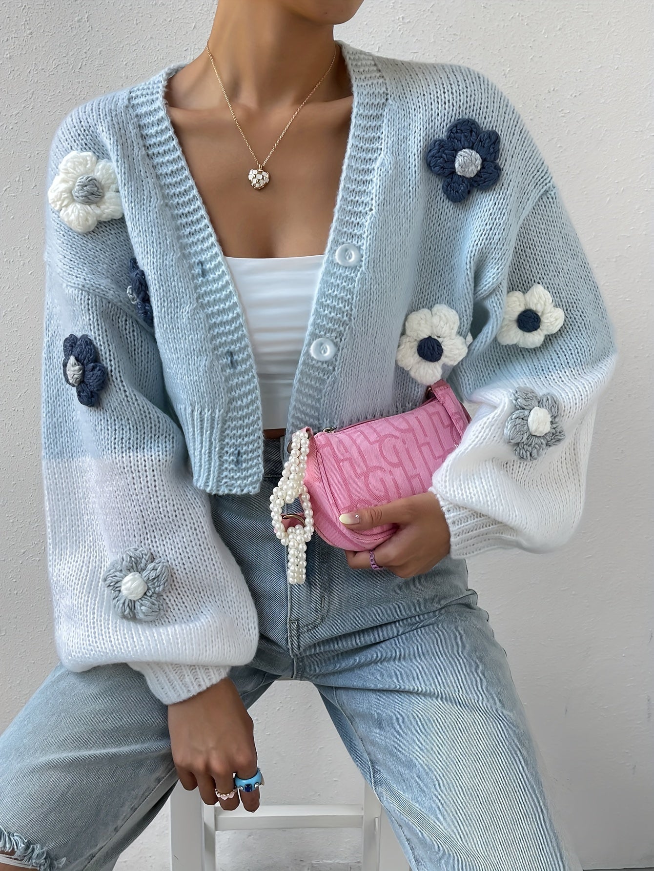 Carina® | Elegant and stylish floral cotton knitwear