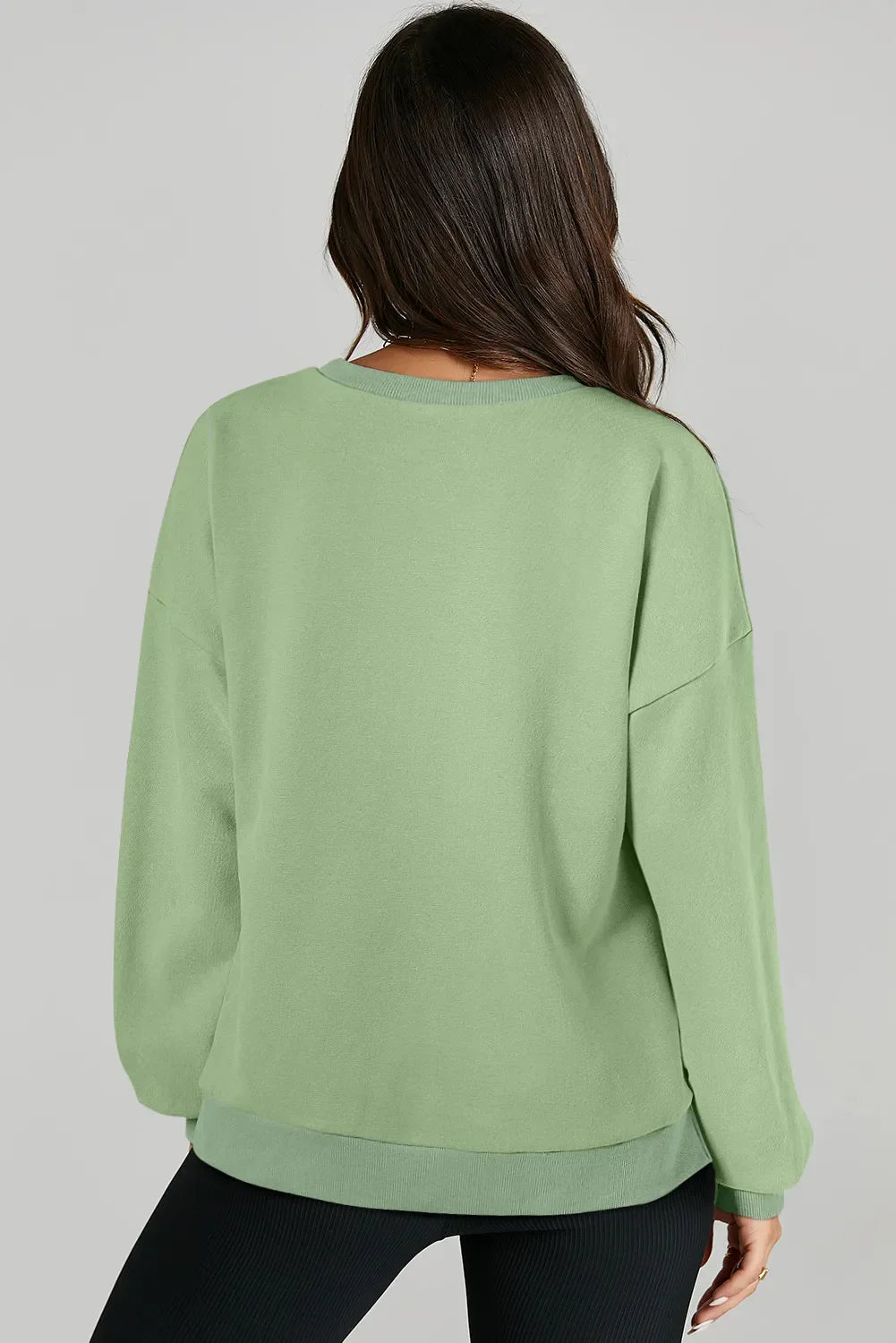 Claudia® | Long-sleeved sweatshirt with a high, low crew neck