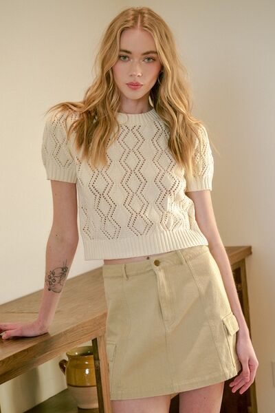 Clementine® | Cargo mini skirt with side pockets