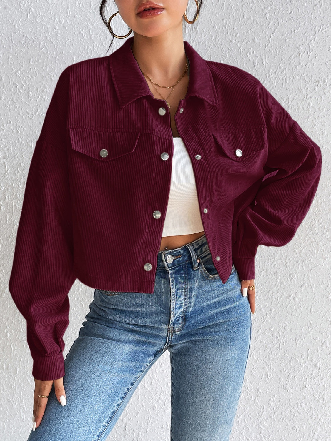 Constance® | Long sleeve jacket with snap fastening