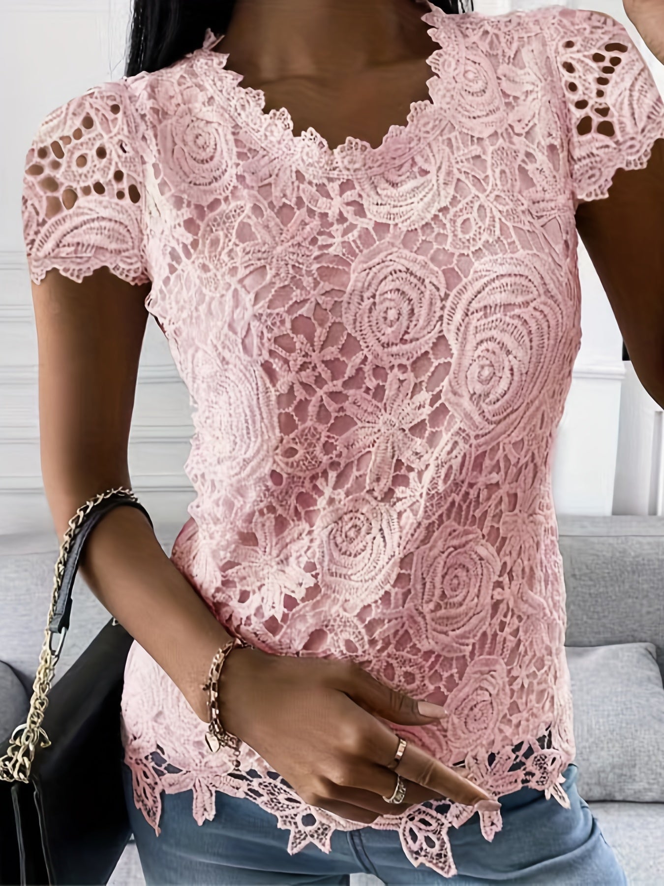 Berta® | Elegant T-Shirt With Short Sleeves For Spring And Summer
