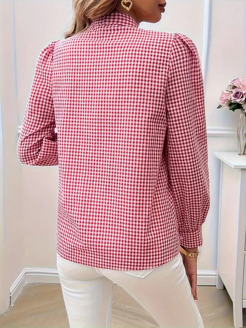 Allegra® | Cotton Blouse With Bow Tie