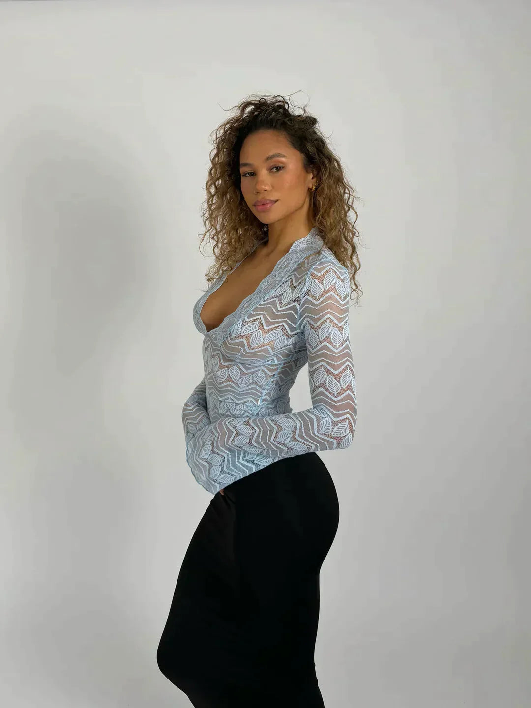 Arnelda® | Long Sleeve Lace Top