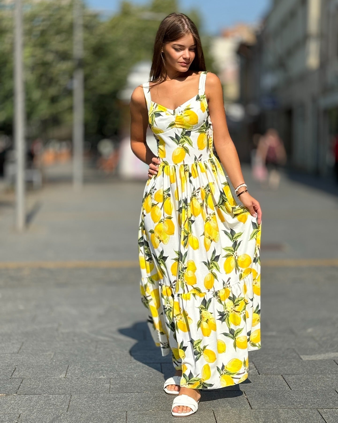 Dahlia® | Long printed dress