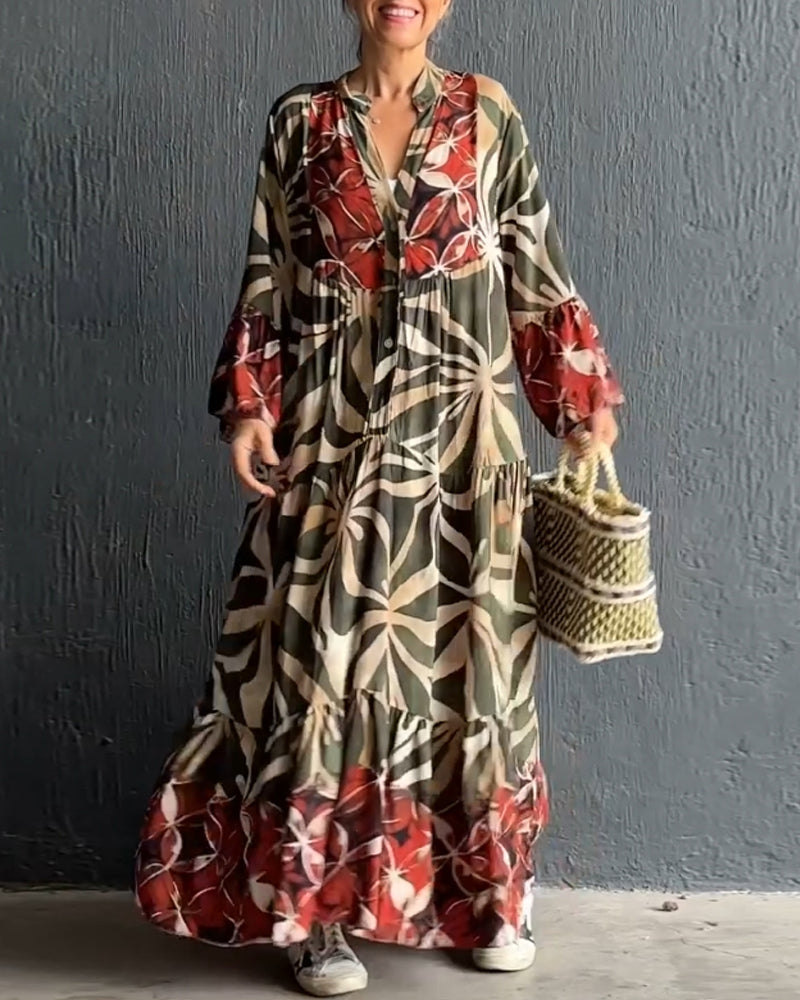 Blanca® | Loose, printed holiday dress