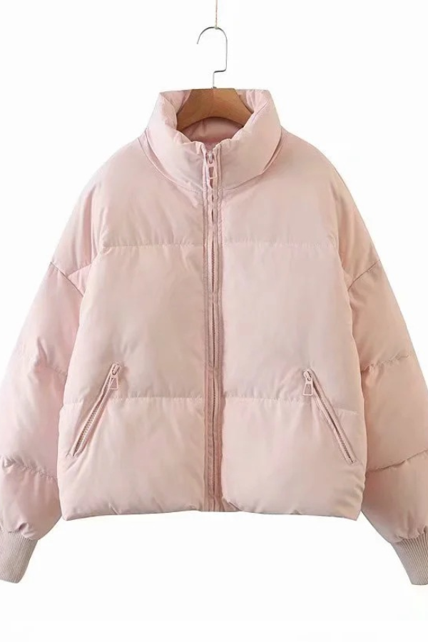 Brianna® | Stand Collar Zipper Pocket Thick Warm Cotton Jacket