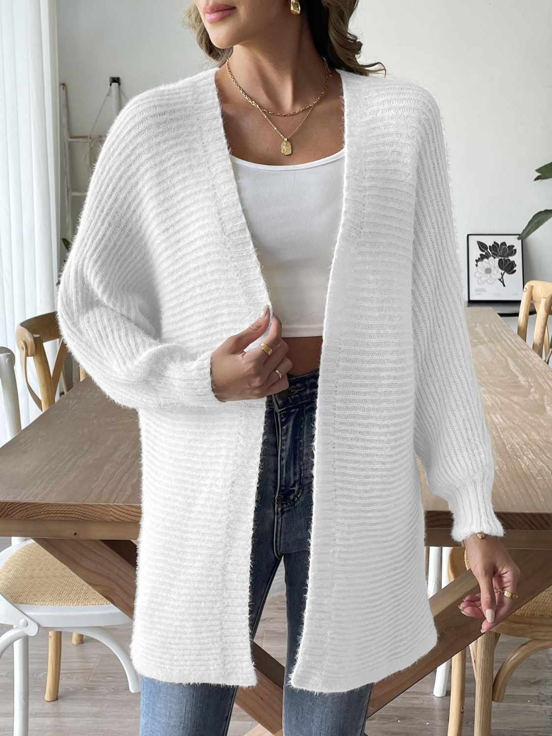 Annabelle® | Long sleeve open front cardigan