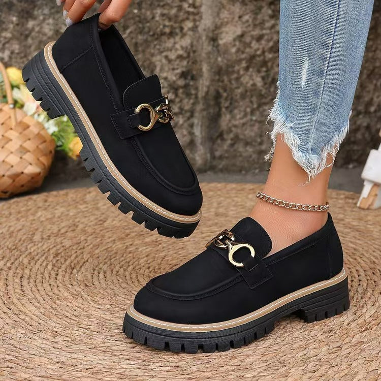 Belén® | Platform loafers with a round toe