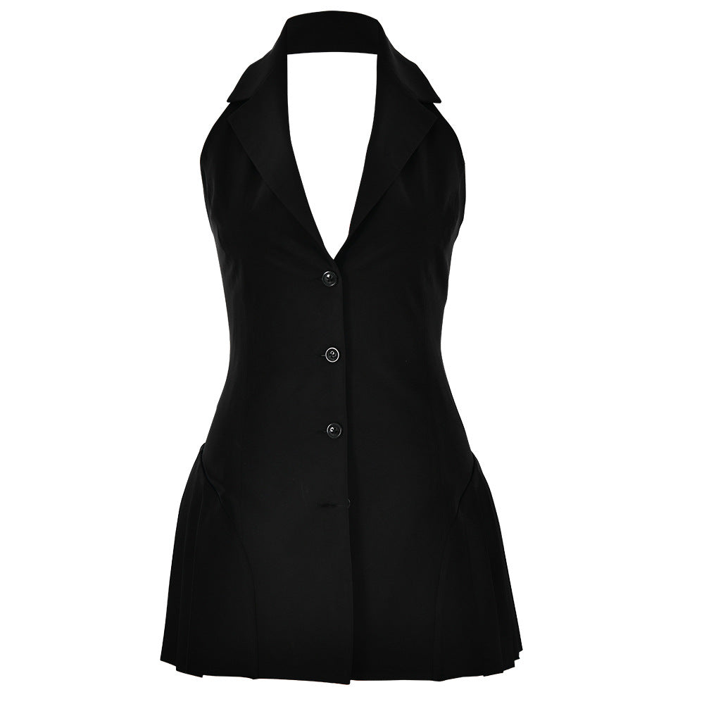 Bonnie | Elegant Mini Dress with Pleated Skirt for Parties & Casual Wear