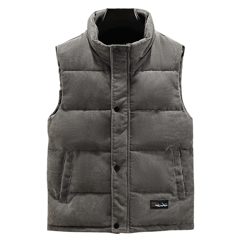 Kent | Men's Sleeveless Corduroy Puffer Vest