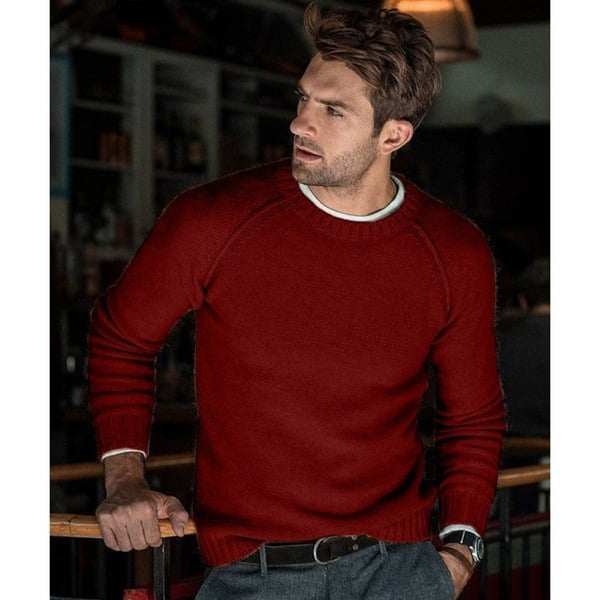 Troy | Men's Crew Neck Knit Sweater