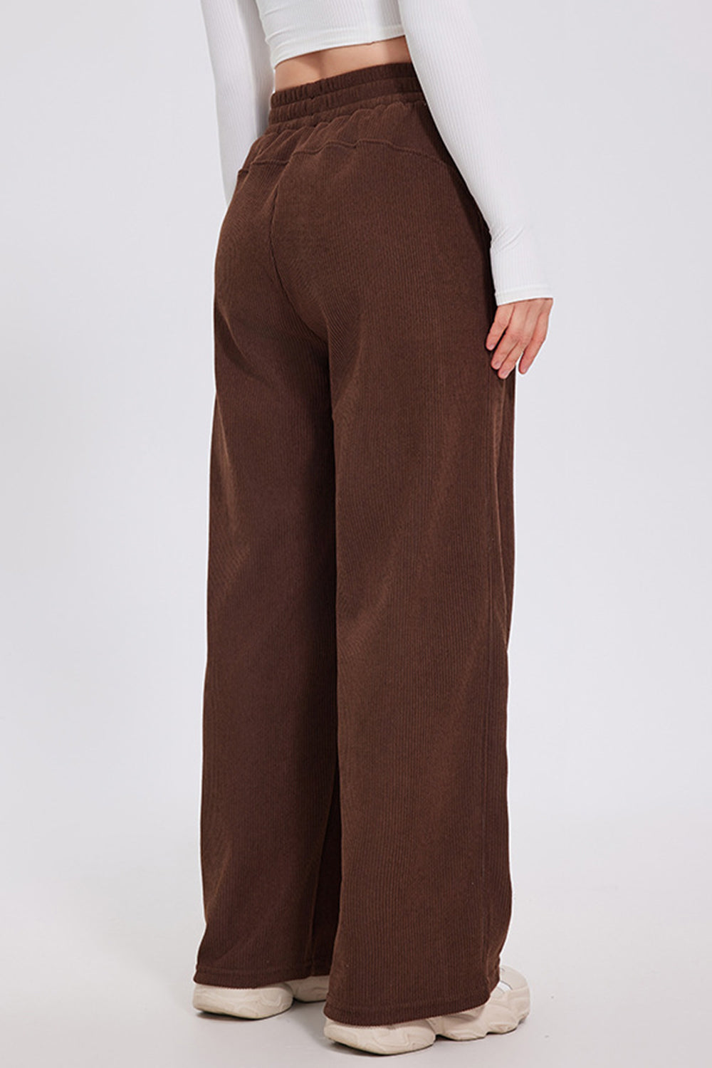 Brianna® | Basic Bae trousers with wide legs and elastic waistband