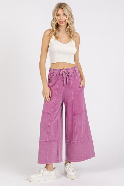 Carolina® | Wide trousers made of French terry with seam