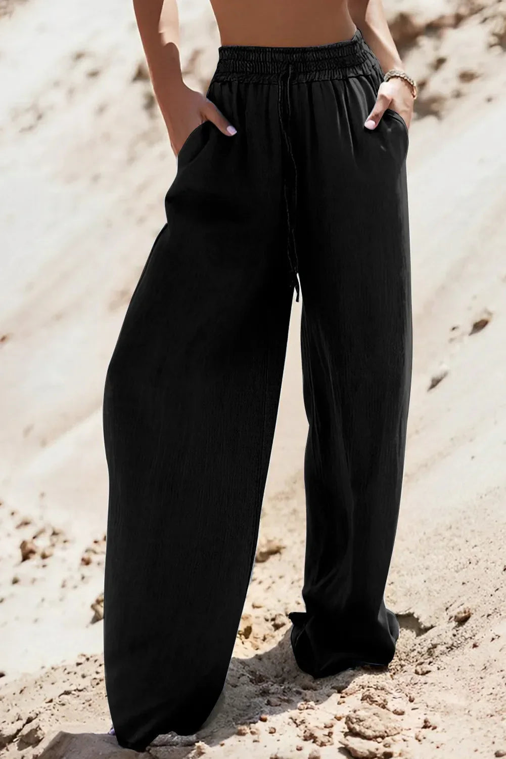 Diana® | Wide leg jeans with drawstring