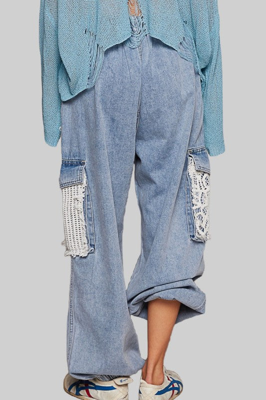 Dafne® | Crocheted patch for distressed washed jeans
