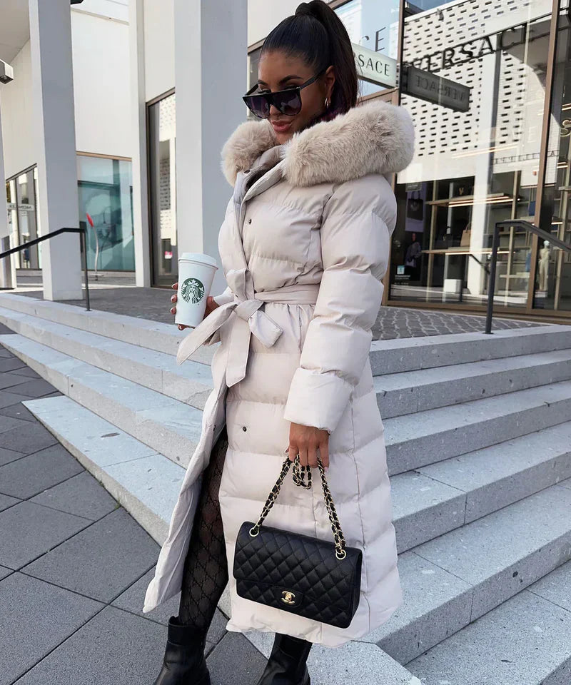 Carmen® | Chic women's winter coat with fur collar