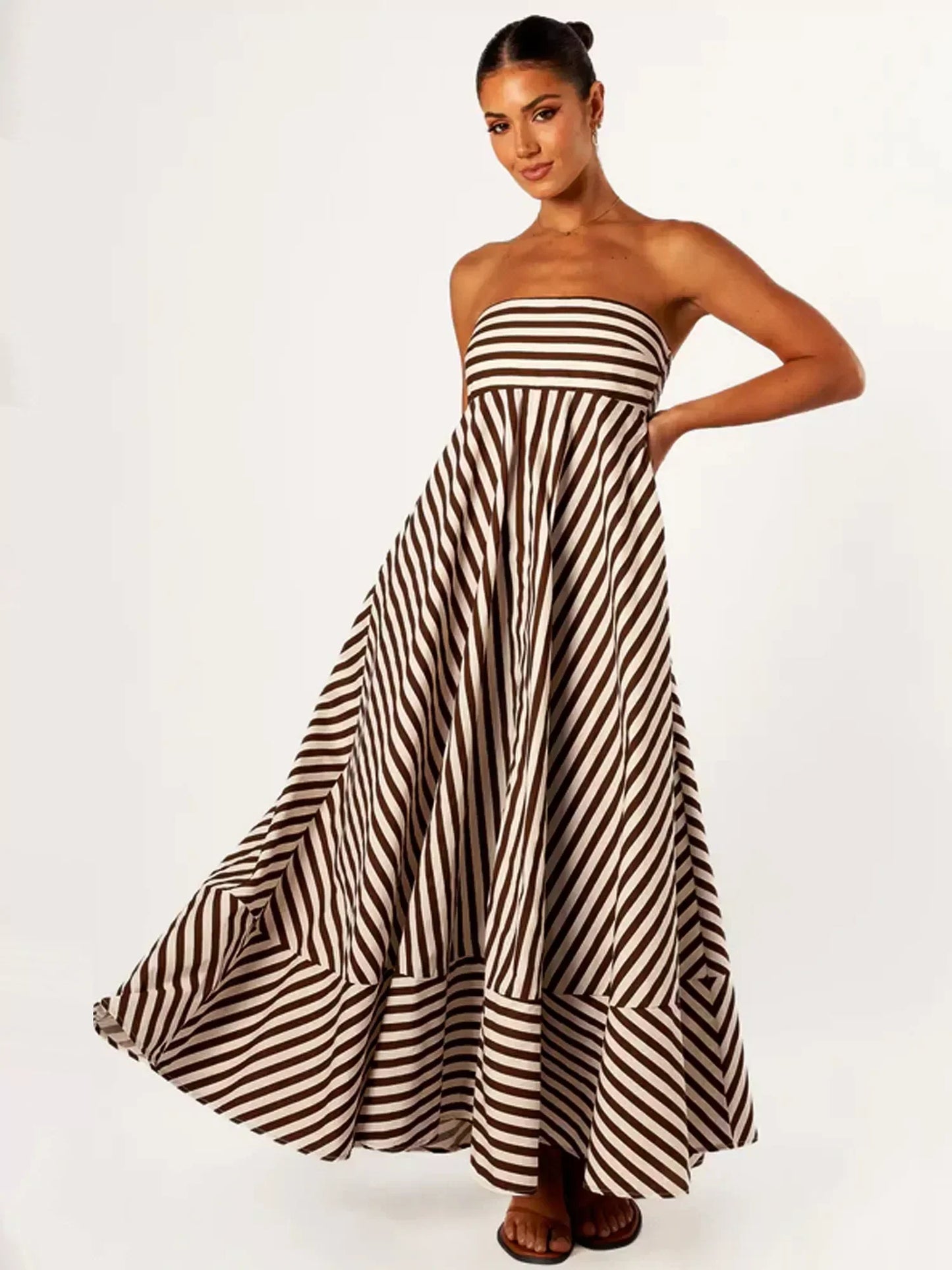 Jayla | Elegant Strapless Maxi Dress for Effortless Style