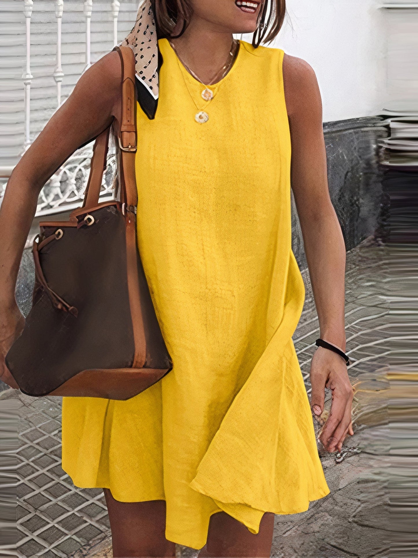 Dulce® | Short Linen Dress