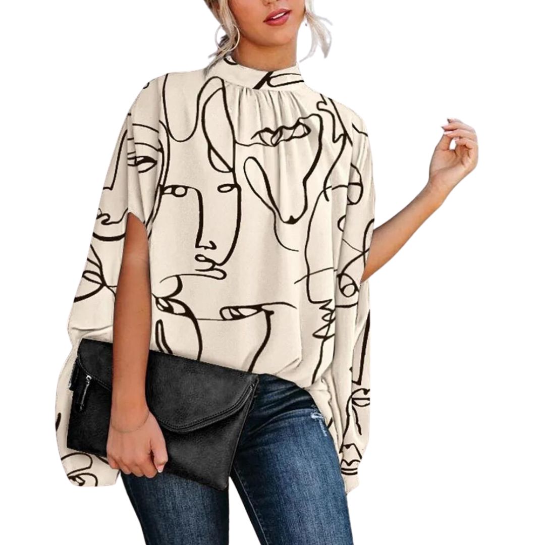 Briceton® | Elegant Blouse With An Abstract Motif