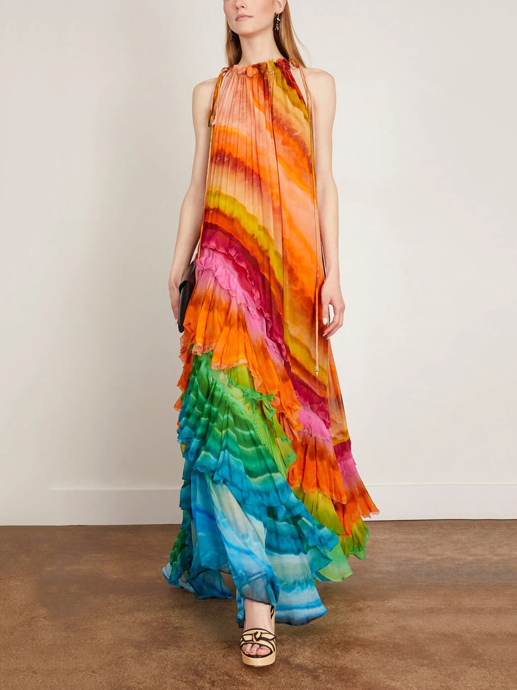 Michelle | Vibrant Ruffle Maxi Dress