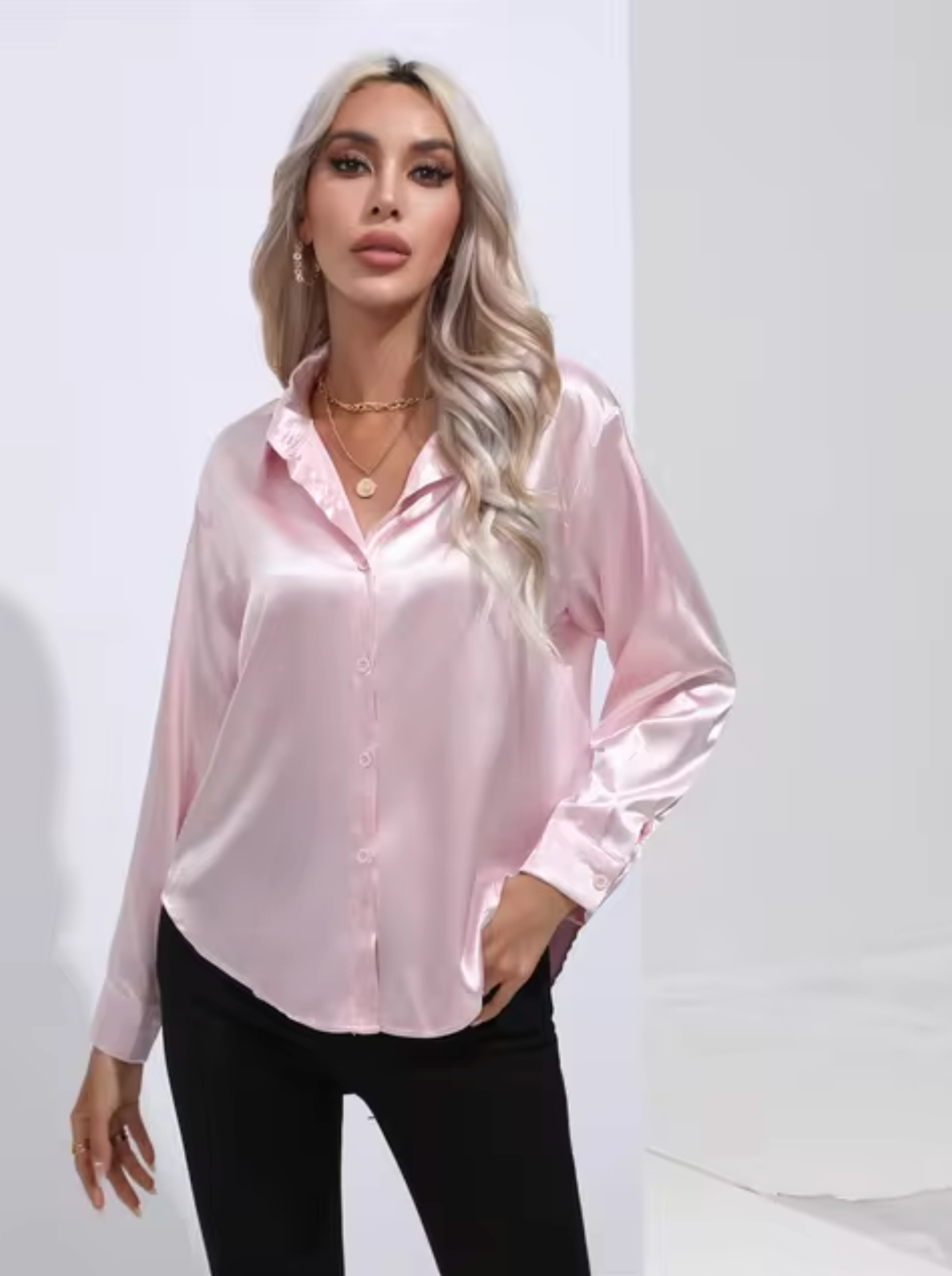 Bubeck® | Satin Blouse With Long Sleeves