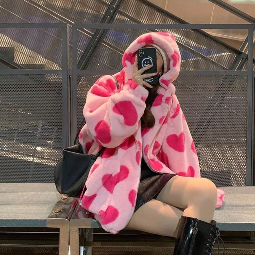 Denise® | Cozy Warm Heart Shaped Jacket