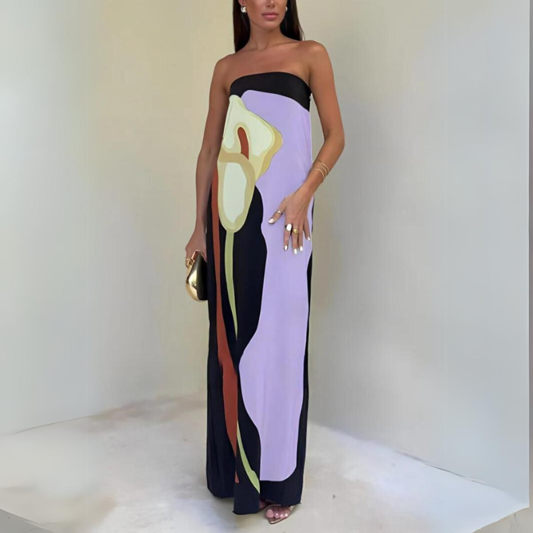Angelina® | Modern long printed dress