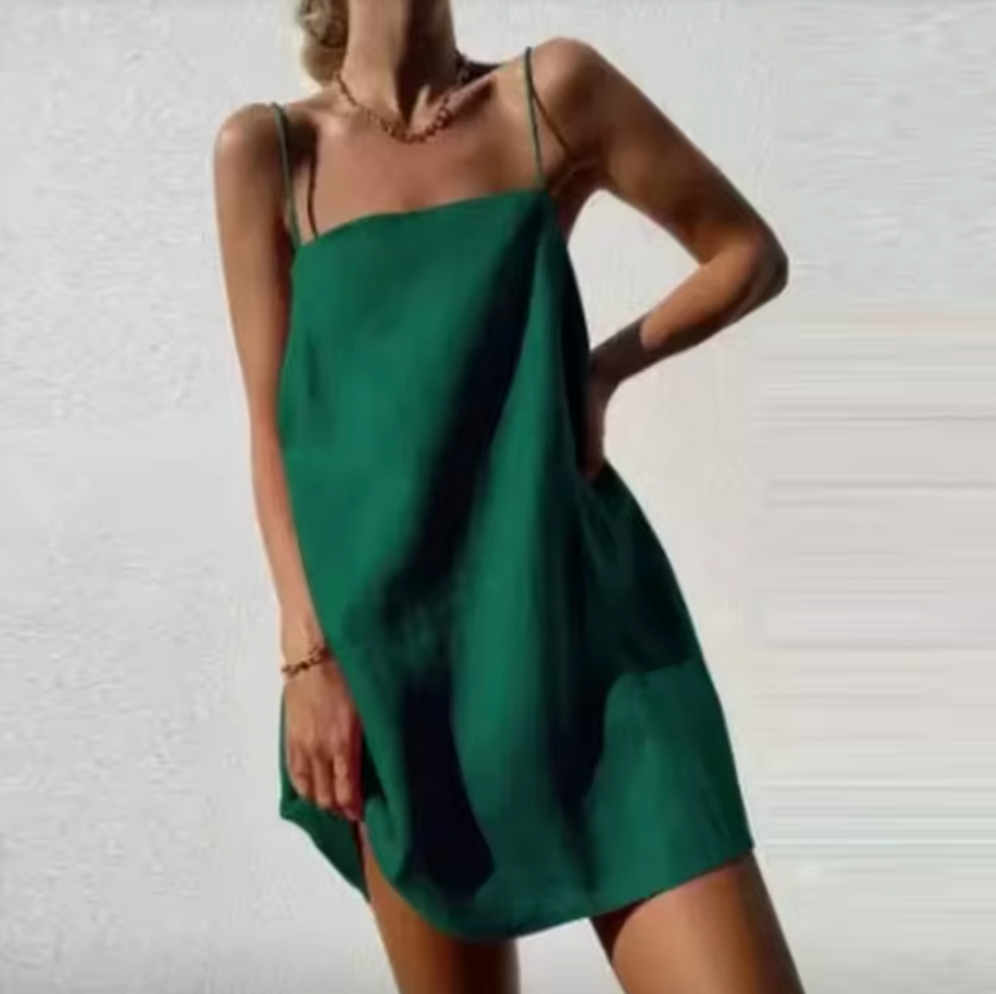 Adria® | Short Linen And Cotton Dress