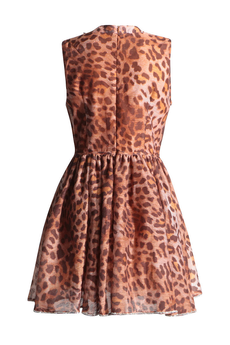 Ana® | Printed Halterneck Midi Dress With Corset