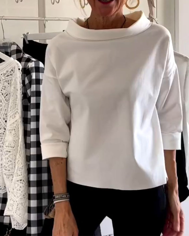 Angelines | Round neck top for women