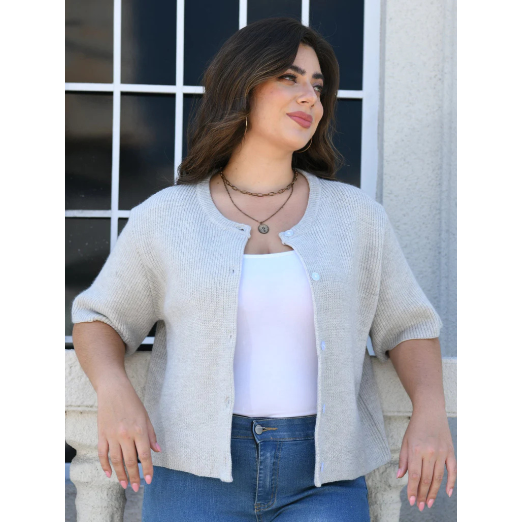 Daniela® | Short sleeve cardigan for women