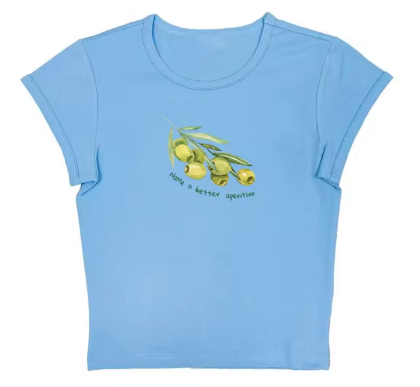 Elena® | Olive Print Crop Top Shirts