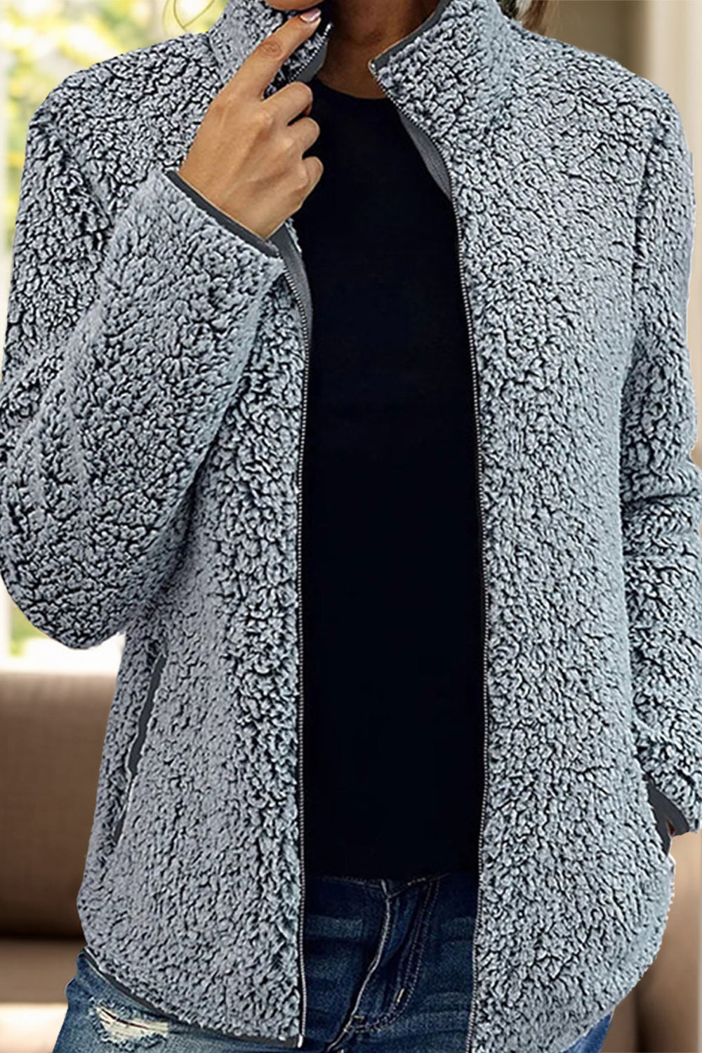Doris® | Turtleneck jacket with zip and pockets