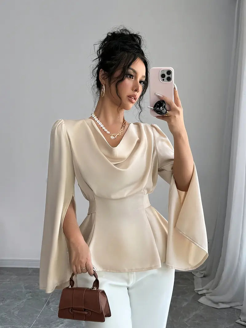 Elara® | Elegant Satin Blouse