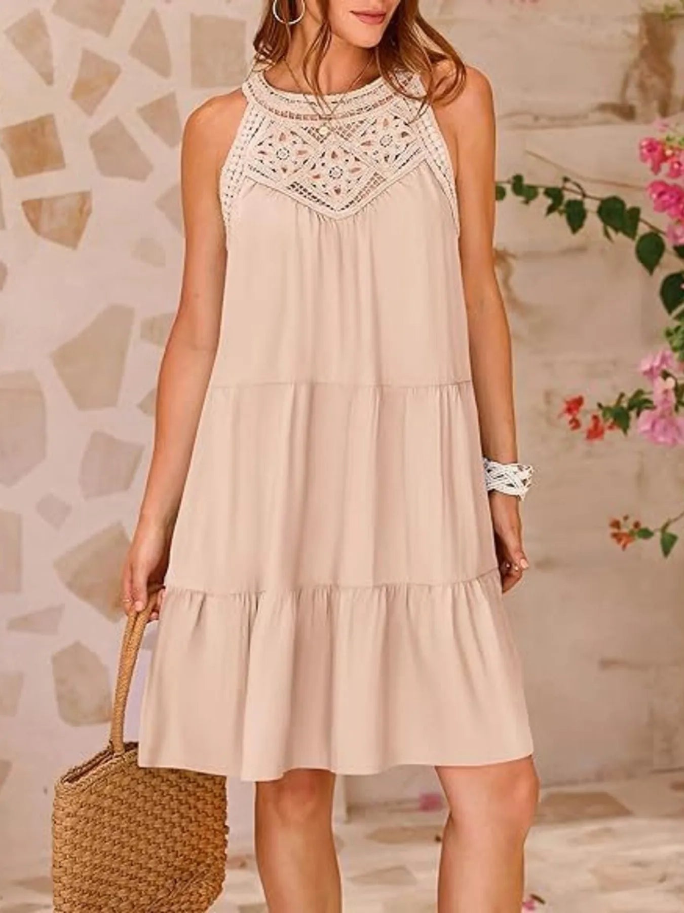 Desiree® | Sleeveless Lace Mini Dress
