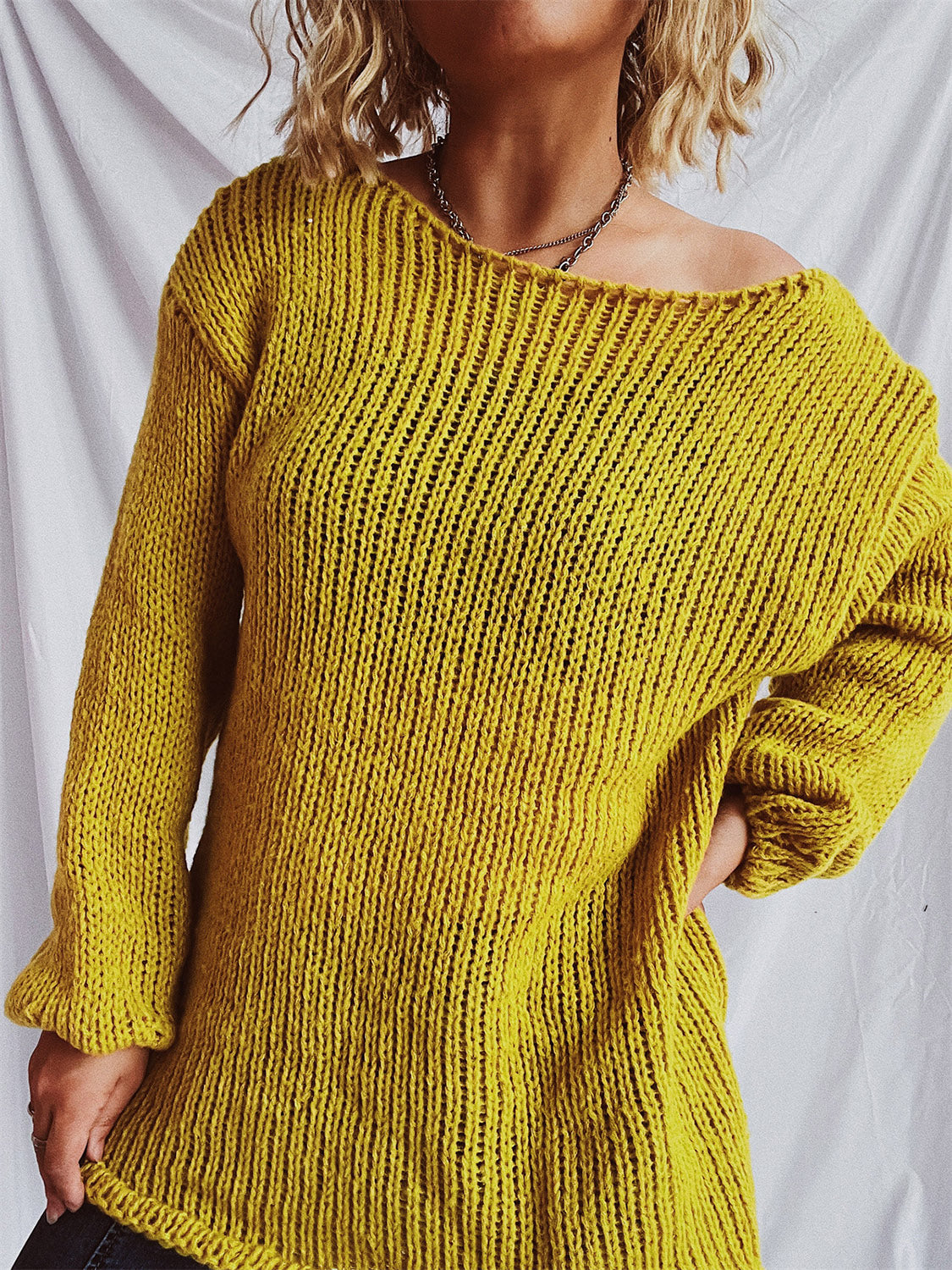 Bernadette® | Sweater with a boat neckline and dropped shoulders