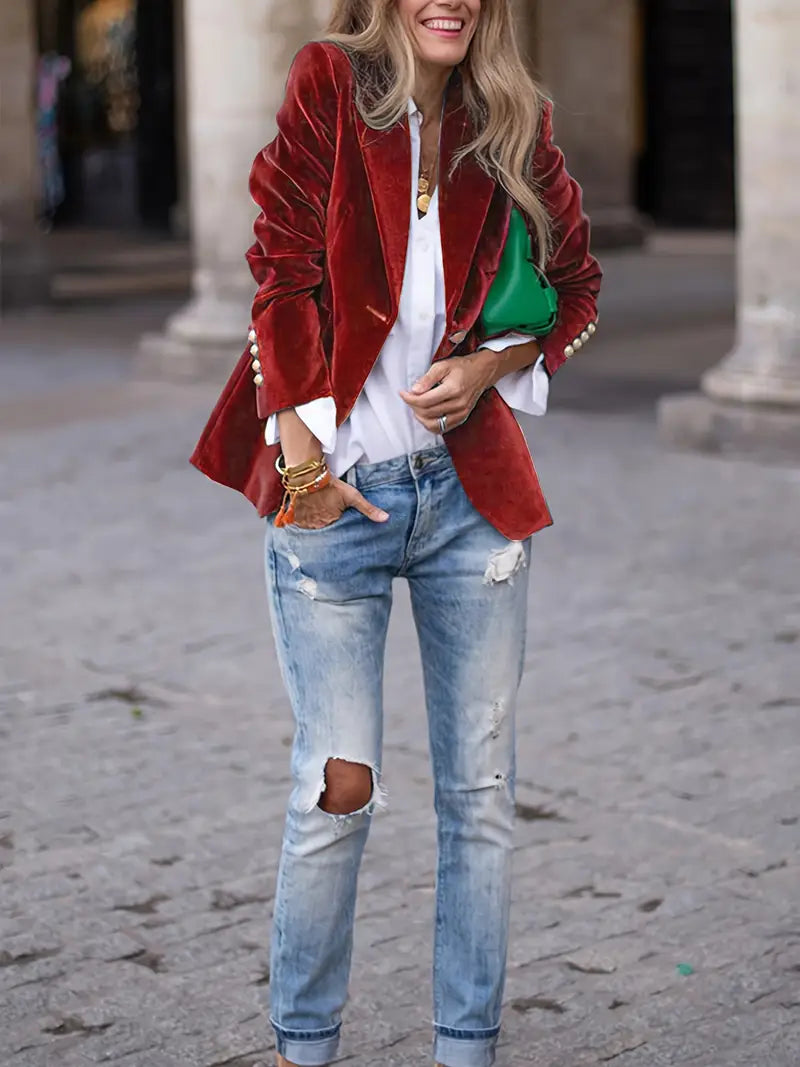 Dolores® | Elegant velvet blazer