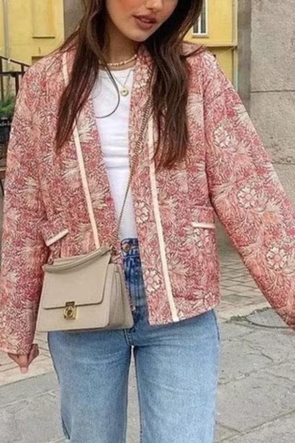 Claudia® | Loose Fashion Versatile Printed Cardigan Long Sleeve Cotton-padded Jacket