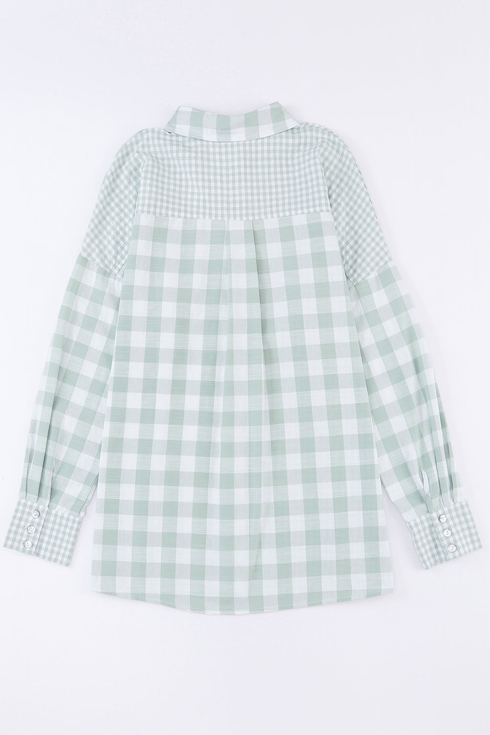 Claudia® | Long-sleeved shirt with a checked collar and pockets