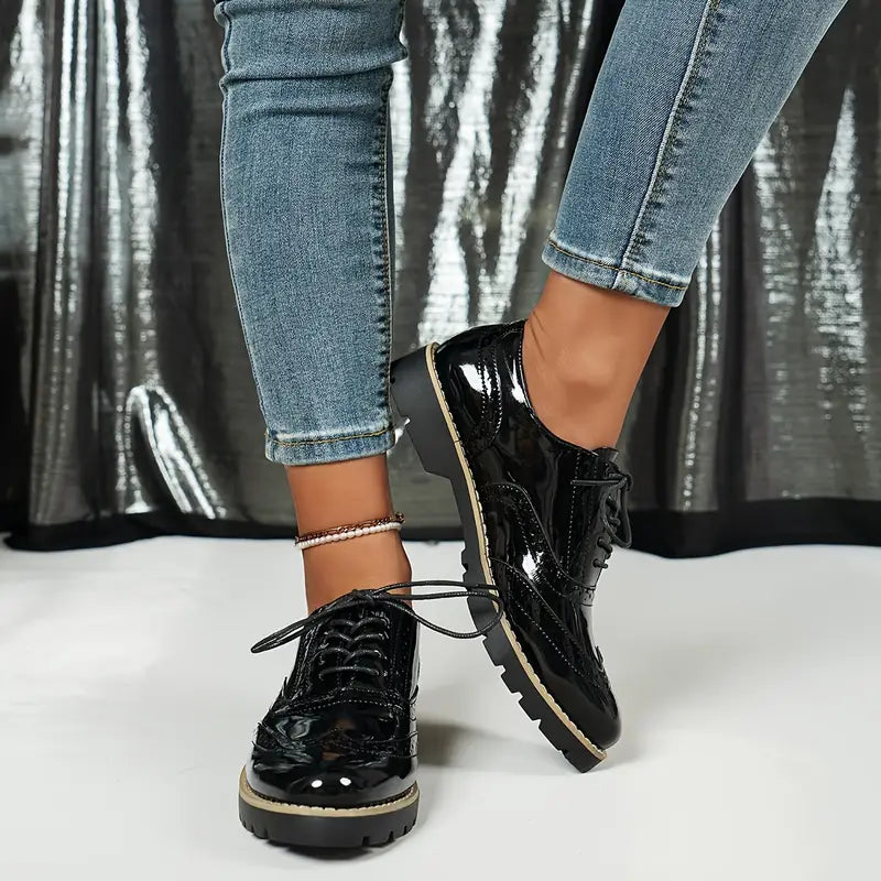 Alejandra® | Shiny leather shoes