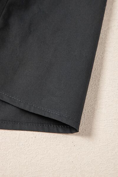 Autumn® | Dress with button placket, puff sleeves and ruffled hem